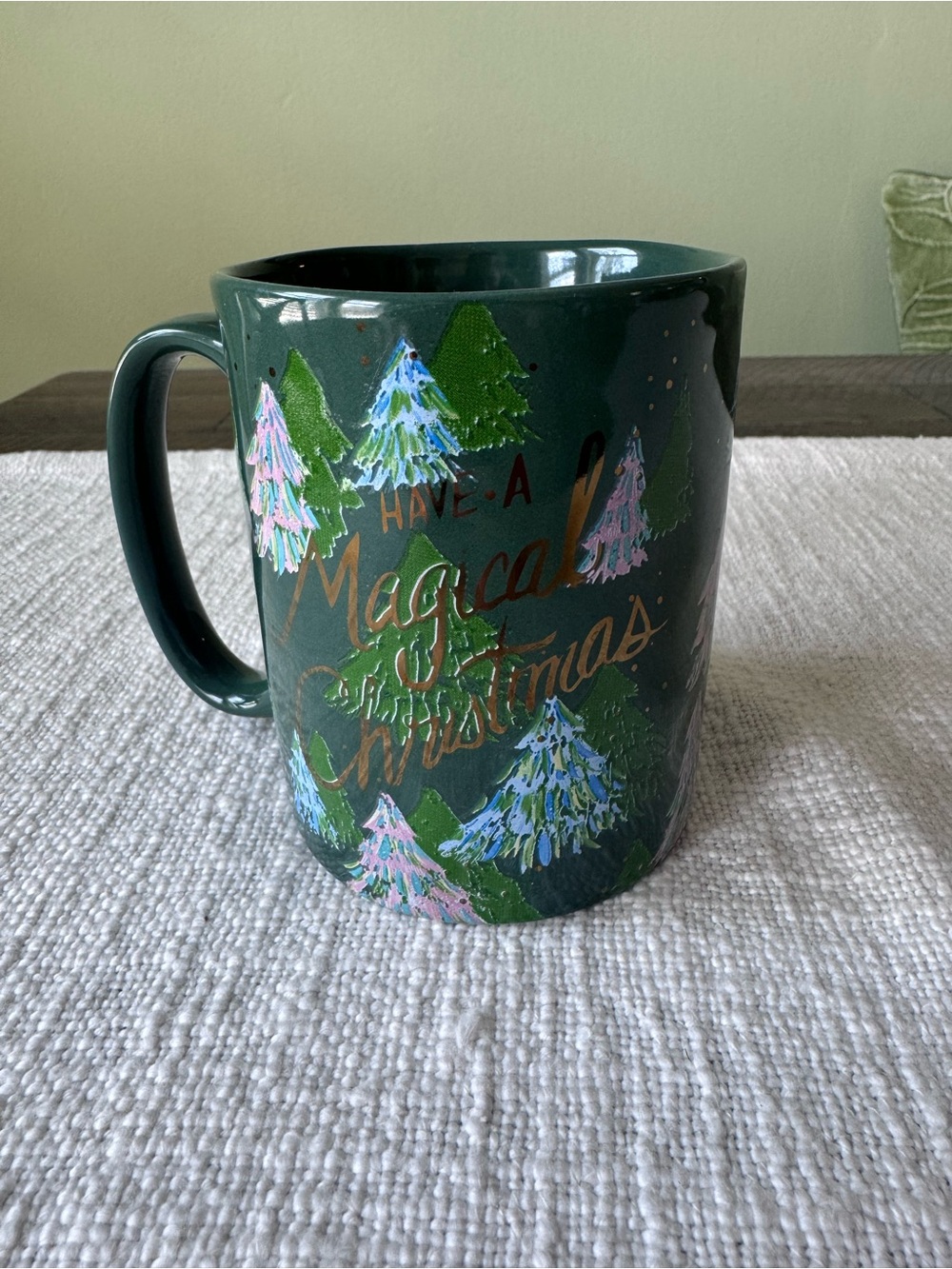 Dark Green 'Have a Magical Christmas' Holiday Mug
